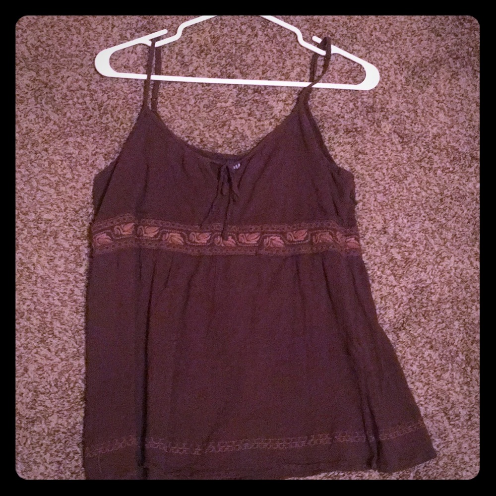 Embroidered tank top